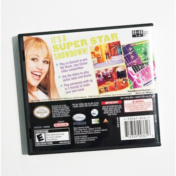 Disney Hannah Montana Music Jam Nintendo DS Game Cartridge & Case - Picture 2 of 3